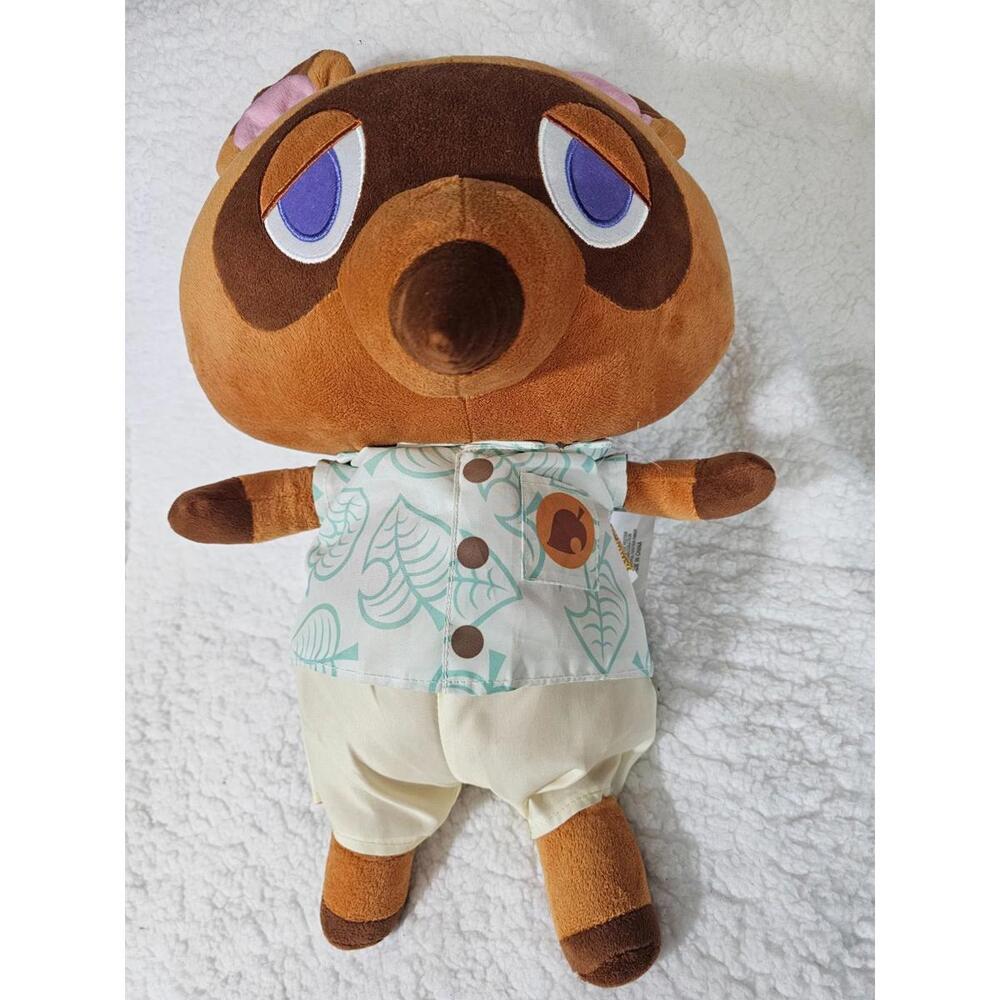 Animal Crossing Nintendo Tom Nook Plush Stuffed Toy Multicolor Top & Bottoms 17"